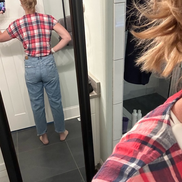 AE Mom Straight Jean 12 - Picture 3 of 8